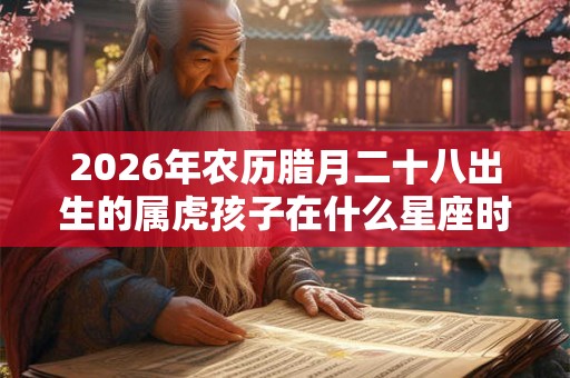 2026年农历腊月二十八出生的属虎孩子在什么星座时间? 2026年农历腊月二十八出生的属虎孩子在什么星座时间?