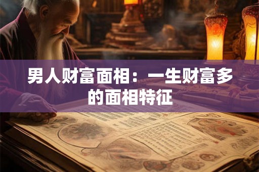 男人财富面相：一生财富多的面相特征
