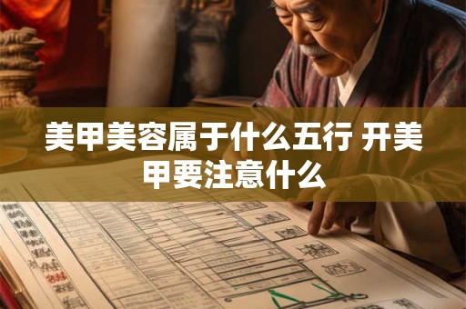 美甲美容属于什么五行 开美甲要注意什么