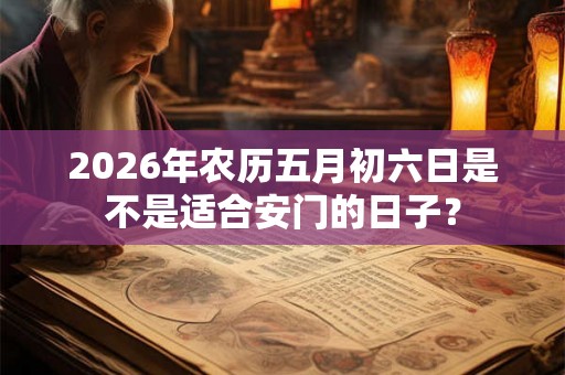 2026年农历五月初六日是不是适合安门的日子？