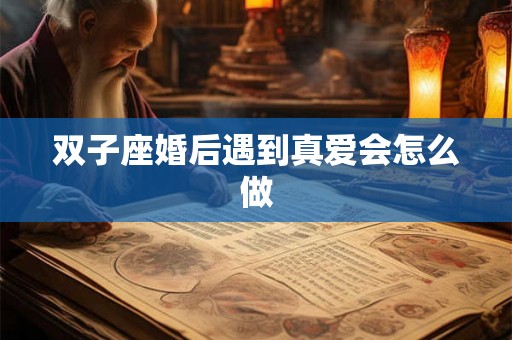 双子座婚后遇到真爱会怎么做