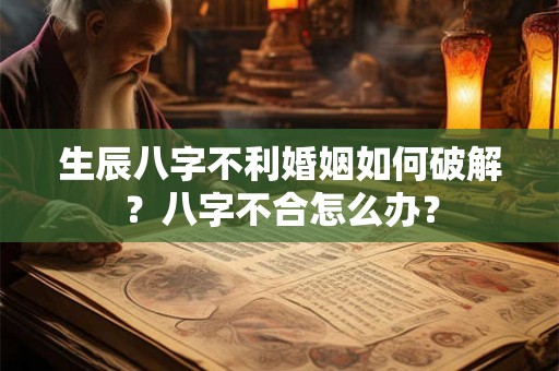 生辰八字不利婚姻如何破解?八字不合怎么办? 生辰八字不利婚姻如何破解?八字不合怎么办?