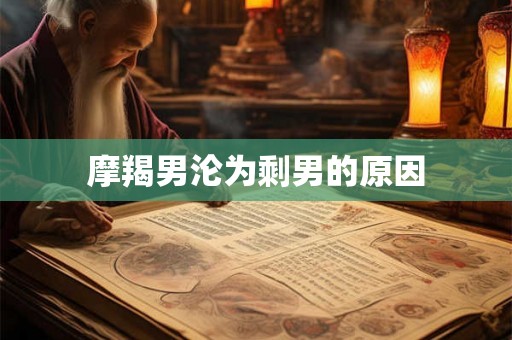 摩羯男沦为剩男的原因