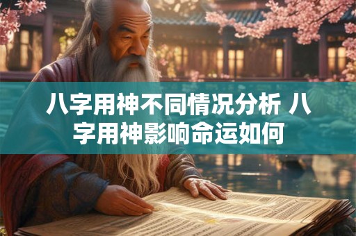 八字用神不同情况分析 八字用神影响命运如何