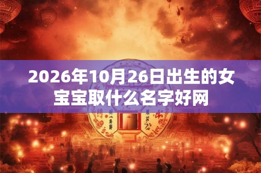 2026年10月26日出生的女宝宝取什么名字好网 2026年10月26日出生的女宝宝取什么名字好网