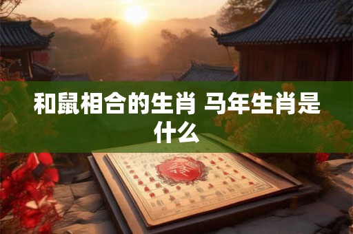 和鼠相合的生肖 马年生肖是什么