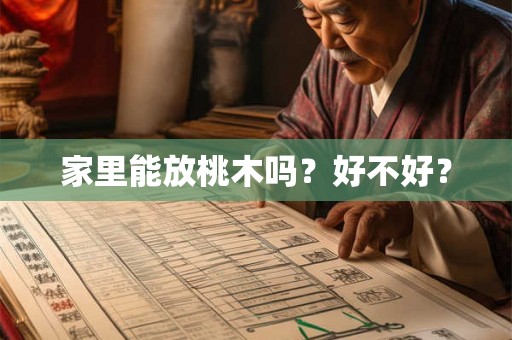家里能放桃木吗？好不好？