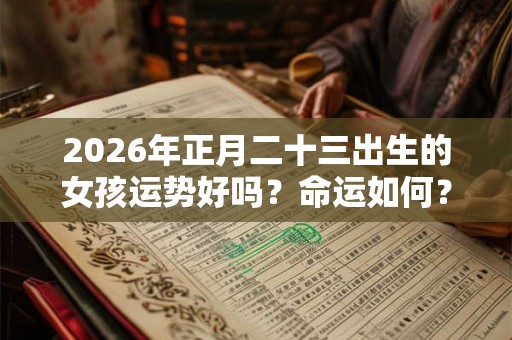 2026年正月二十三出生的女孩运势好吗？命运如何？