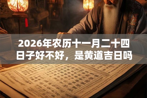 2026年农历十一月二十四日子好不好，是黄道吉日吗？
