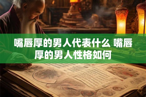 嘴唇厚的男人代表什么 嘴唇厚的男人性格如何