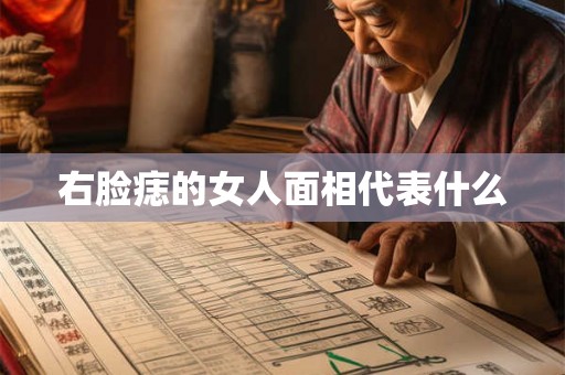 右脸痣的女人面相代表什么 右脸痣的女人面相代表什么