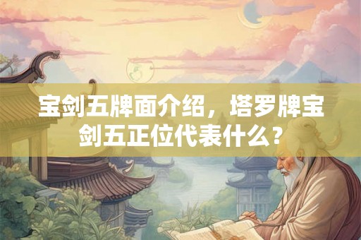 宝剑五牌面介绍，塔罗牌宝剑五正位代表什么？