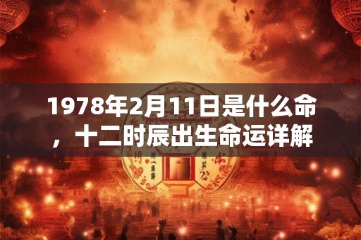 1978年2月11日是什么命,十二时辰出生命运详解 1978年2月11日是什么命,十二时辰出生命运详解