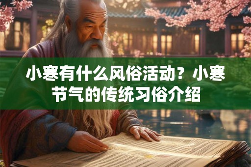 小寒有什么风俗活动？小寒节气的传统习俗介绍