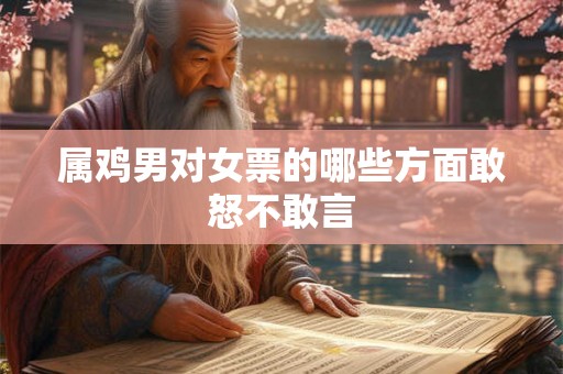 属鸡男对女票的哪些方面敢怒不敢言 属鸡男对女票的哪些方面敢怒不敢言