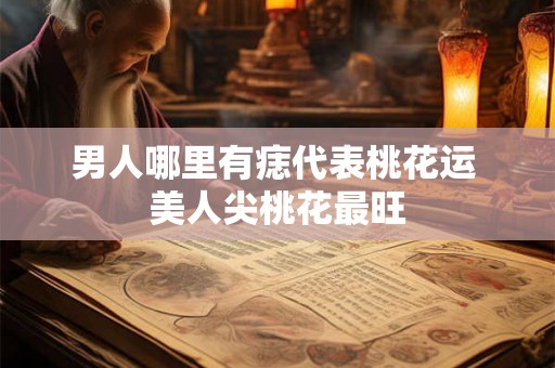 男人哪里有痣代表桃花运 美人尖桃花最旺