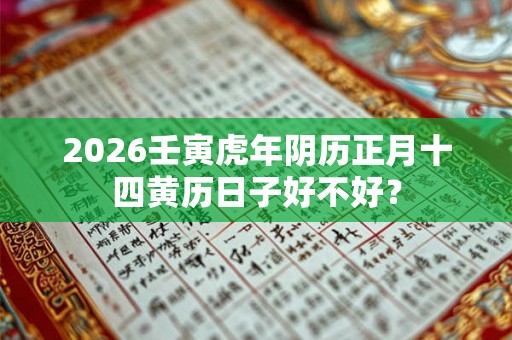 2026壬寅虎年阴历正月十四黄历日子好不好? 2026壬寅虎年阴历正月十四黄历日子好不好?