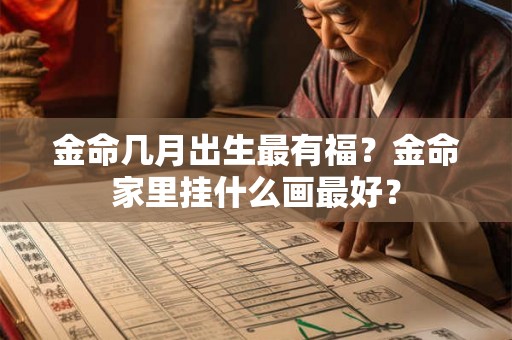 金命几月出生最有福？金命家里挂什么画最好？