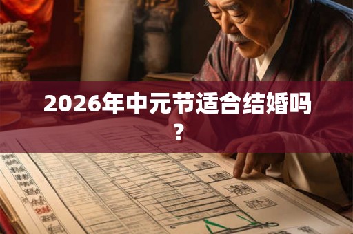 2026年中元节适合结婚吗？