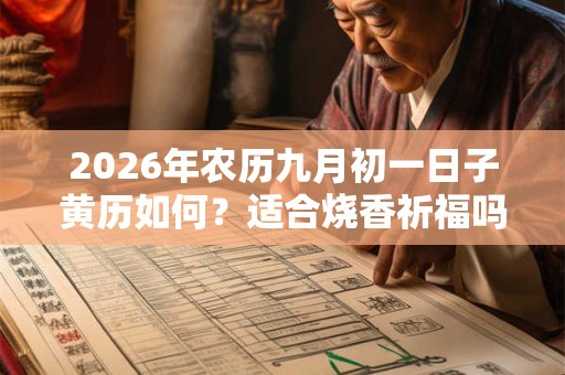 2026年农历九月初一日子黄历如何？适合烧香祈福吗？