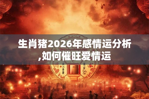 生肖猪2026年感情运分析,如何催旺爱情运