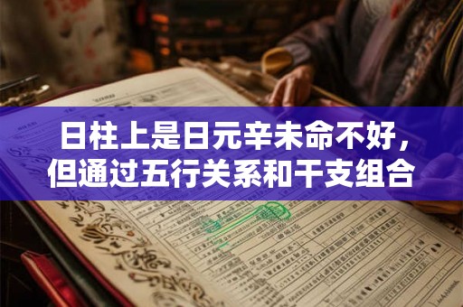 日柱上是日元辛未命不好，但通过五行关系和干支组合应对方法