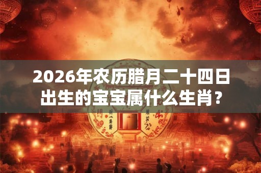 2026年农历腊月二十四日出生的宝宝属什么生肖? 2026年农历腊月二十四日出生的宝宝属什么生肖?