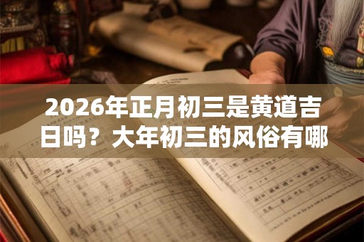 2026年正月初三是黄道吉日吗？大年初三的风俗有哪些？