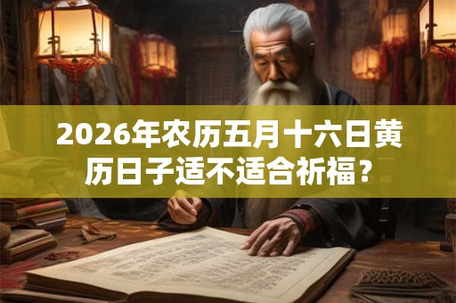 2026年农历五月十六日黄历日子适不适合祈福？