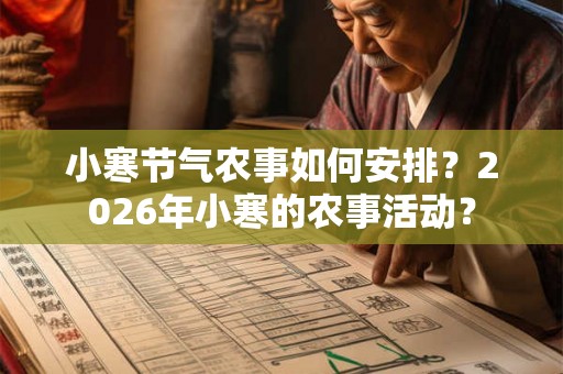 小寒节气农事如何安排？2026年小寒的农事活动？
