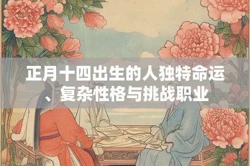 正月十四出生的人独特命运、复杂性格与挑战职业