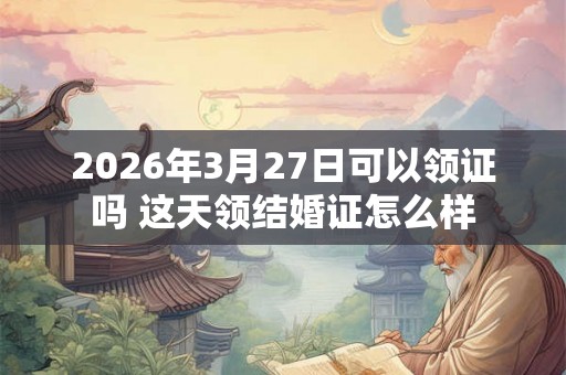 2026年3月27日可以领证吗 这天领结婚证怎么样