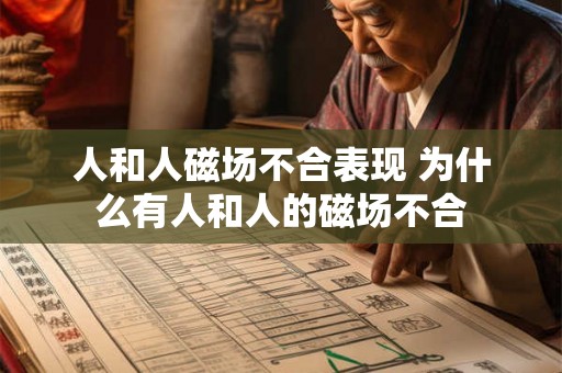 人和人磁场不合表现 为什么有人和人的磁场不合 人和人磁场不合表现 为什么有人和人的磁场不合
