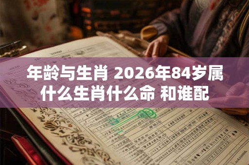 年龄与生肖 2026年84岁属什么生肖什么命 和谁配