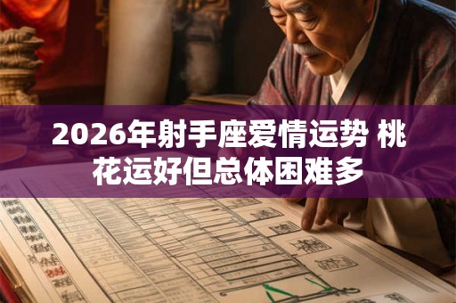 2026年射手座爱情运势 桃花运好但总体困难多
