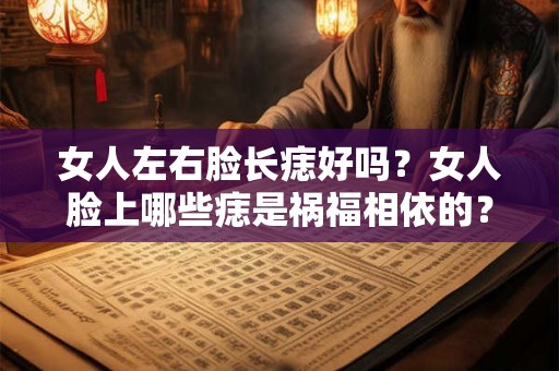 女人左右脸长痣好吗？女人脸上哪些痣是祸福相依的？