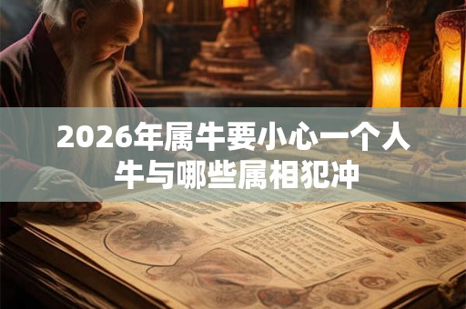 2026年属牛要小心一个人 牛与哪些属相犯冲