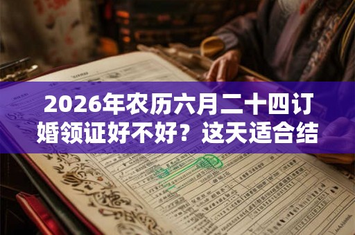 2026年农历六月二十四订婚领证好不好？这天适合结婚？