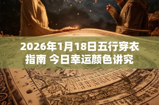 2026年1月18日五行穿衣指南 今日幸运颜色讲究 2026年1月18日五行穿衣指南 今日幸运颜色讲究