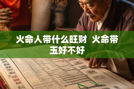 火命人带什么旺财  火命带玉好不好