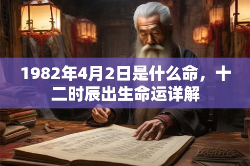 1982年4月2日是什么命，十二时辰出生命运详解