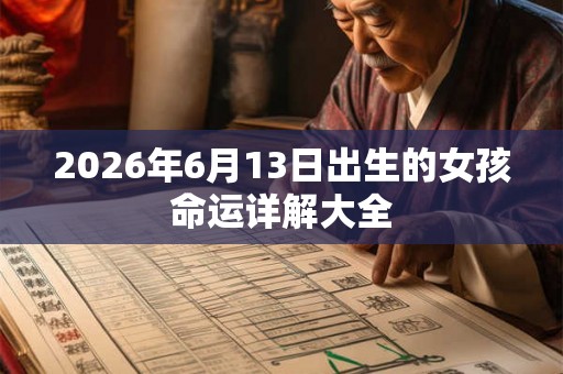 2026年6月13日出生的女孩命运详解大全