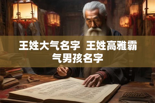 王姓大气名字  王姓高雅霸气男孩名字