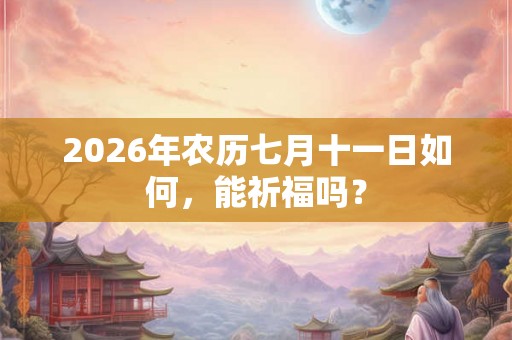 2026年农历七月十一日如何，能祈福吗？