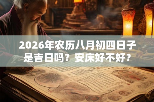 2026年农历八月初四日子是吉日吗？安床好不好？