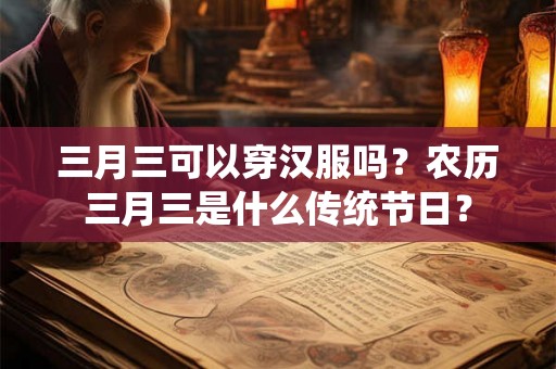 三月三可以穿汉服吗？农历三月三是什么传统节日？