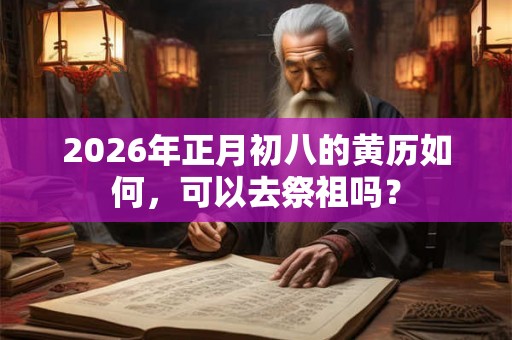 2026年正月初八的黄历如何，可以去祭祖吗？