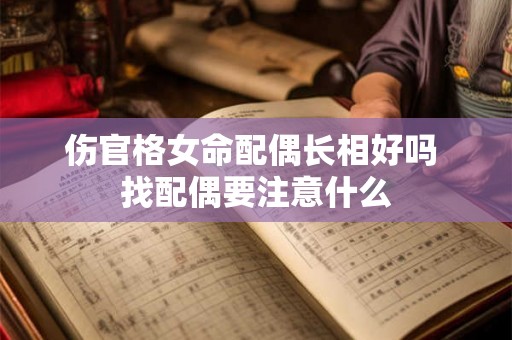伤官格女命配偶长相好吗 找配偶要注意什么