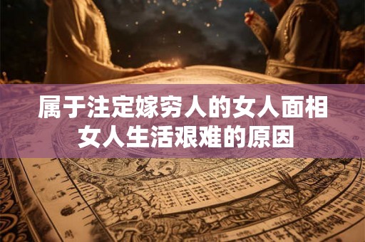 属于注定嫁穷人的女人面相 女人生活艰难的原因
