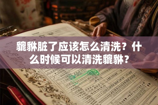 貔貅脏了应该怎么清洗？什么时候可以清洗貔貅？